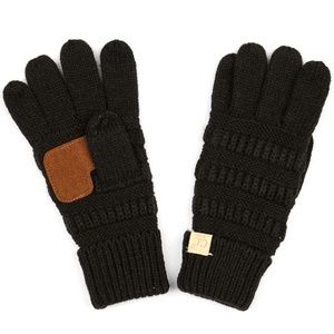 C.C Kids Cable Knit Anti-Slip Touchscreen Gloves